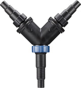 OASE 56668 Distributore a Y 1 1/2 pollici, Nero - Distributore d'acqua, Raccordo a gradino universale, Distributore, Accessorio per pompa