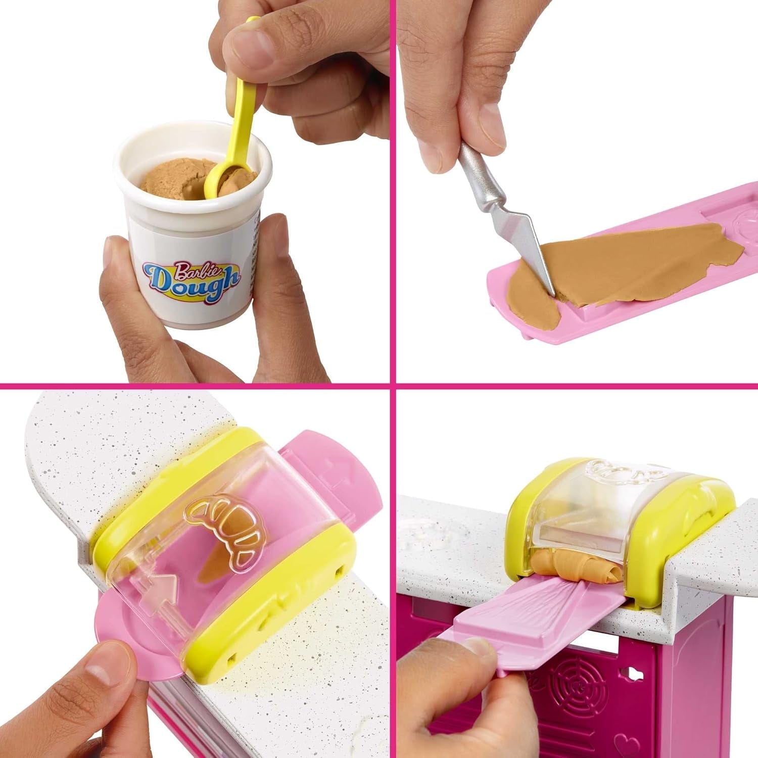 Barbie Malibu Roberts bambola e set da forno da 18 pezzi, inclusi pasta da gioco e ciambella, stampi per croissant e muffin, dai 3 anni in su, HJY19