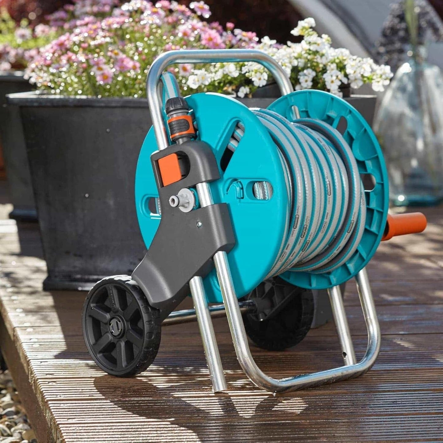 GARDENA CleverRoll S carrello portatubo, avvolgitubo, stoccaggio compatto (18500-20)