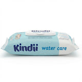 Salviettine umidificate Kindii Water Care - Aqua Baby Wipes - 100% viscosa, 99,9% acqua, estratto di pompelmo, dimensioni sciarpa 150x200, 100% biodegradabile, senza plastica, salviette detergenti per pelli sensibili