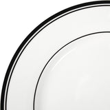 Servizio da tavola da 16 pezzi Amazon Basics Coffee con bordo nero per 4 persone