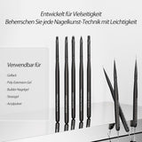 Nagel Pinsel 8 pezzi Pinsel per gel, Nageldesign Gel Pinsel Dotting Painting Line Pen per Nagelack Gel Acryl Nagel Pinsel Nailart Kit Acryl Pinsel Fineliner Nägel Selber Machen