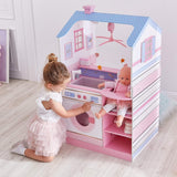Olivia'S Little World Teamson Kids Bambole da 18 pollici Casa delle bambole in legno Asilo bifacciale TD-11460W Case delle bambole Naty Shop