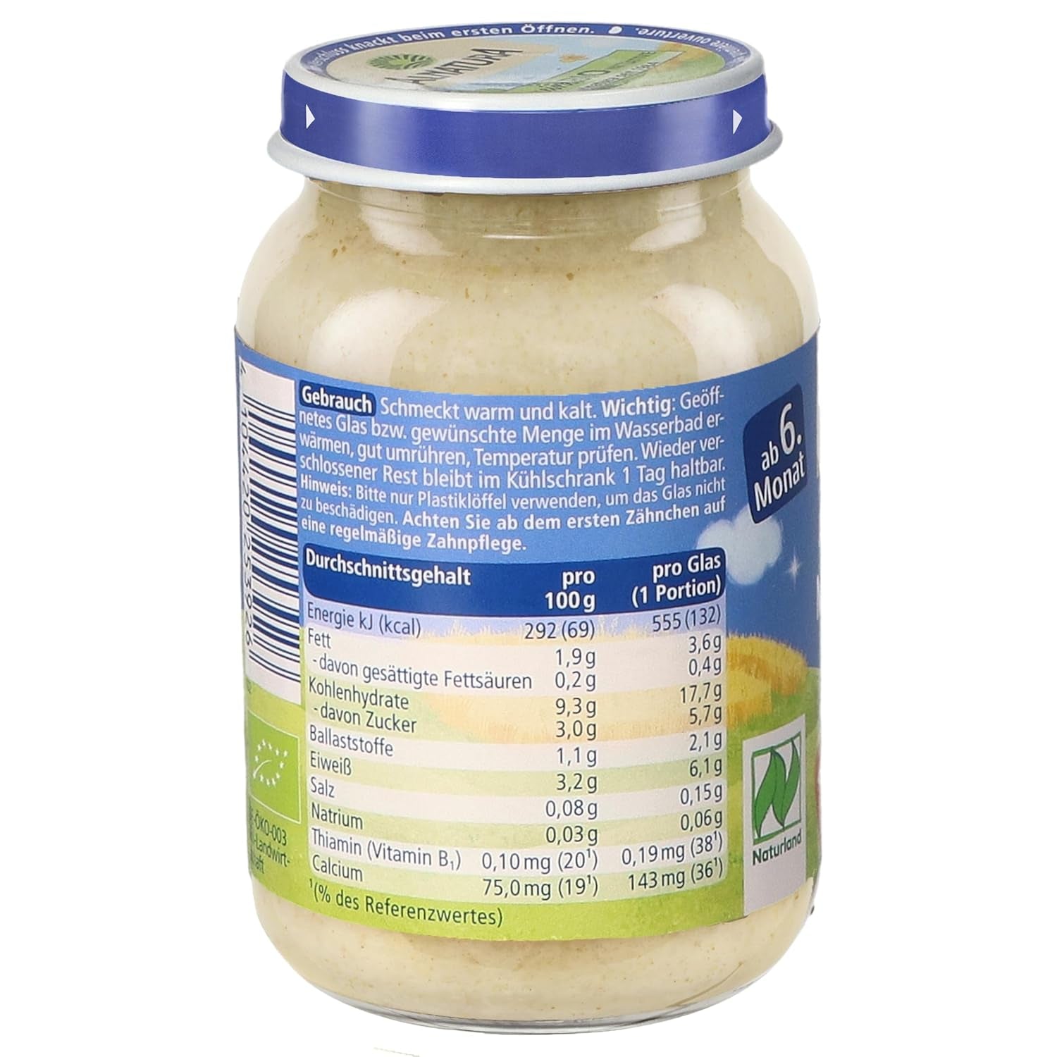 Porridge multicereali Naturland dai 6 mesi, 6 x 190 g
