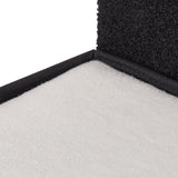 Relaxdays Katzenhöhle, pieghevole, 3 Liegeplätze, Katzenhaus mit Kratzfläche, HBT: 36,5x112x41 cm, Katzenversteck, nero