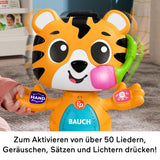 Fisher-Price Beat Bande Lern & Tanz Tiger Justin Giocattolo educativo per neonati e bambini con suoni e luci per bambini da 9 mesi in su, edizione tedesca, HYL31 Giocattoli per bambini Naty Shop