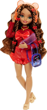 Barbie Dream Besties bambola e accessori, bambola alla moda Teresa mobile con capelli castani e fermagli per capelli, tema videogioco da 10 pezzi, videogiochi per bambole HYC23 Naty Shop