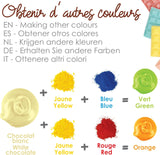 Vernice in polvere solubile in olio da cucina di scarto 4012, rosso, blu e giallo, peso 15 g, 3 pezzi, colorato