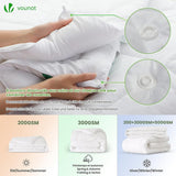 VOUNOT Piumino 155X200Cm, Set Piumini Invernali 4 Stagioni da 2 500G/M², composto da 2 piumini annodati insieme Piumino Adattabile per l'estate e l'inverno, Piumini e Trapunte Standard Oeko-Tex Naty Shop