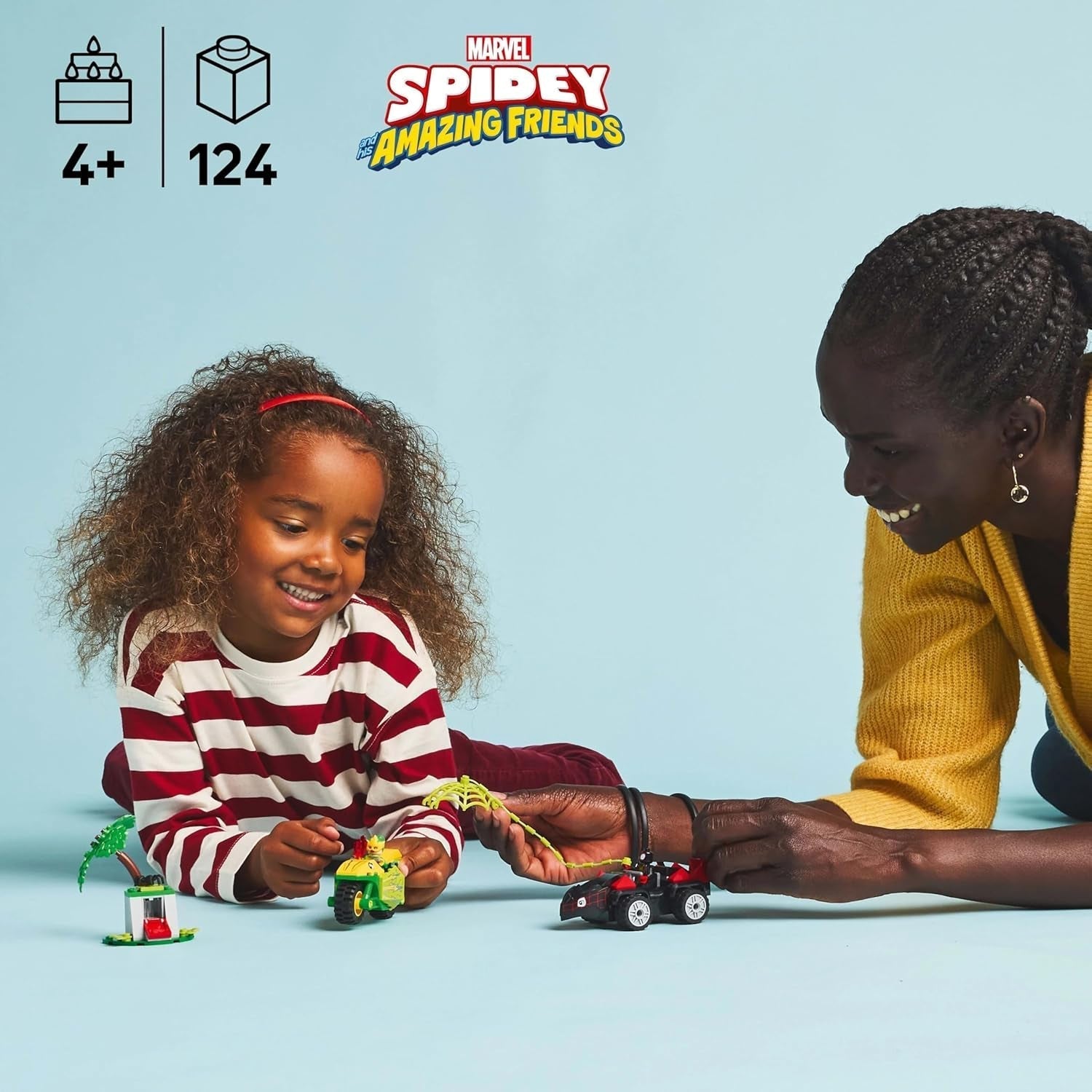Divertimento d'azione LEGO Marvel con spin ed elettro nei loro Dino Speedster, auto da supereroe costruibile per ragazzi e ragazze a partire da 4 anni, set di eroi con macchinina, Spidey e i suoi super amici 11198 Set da costruzione Beuche den LEGO-Store