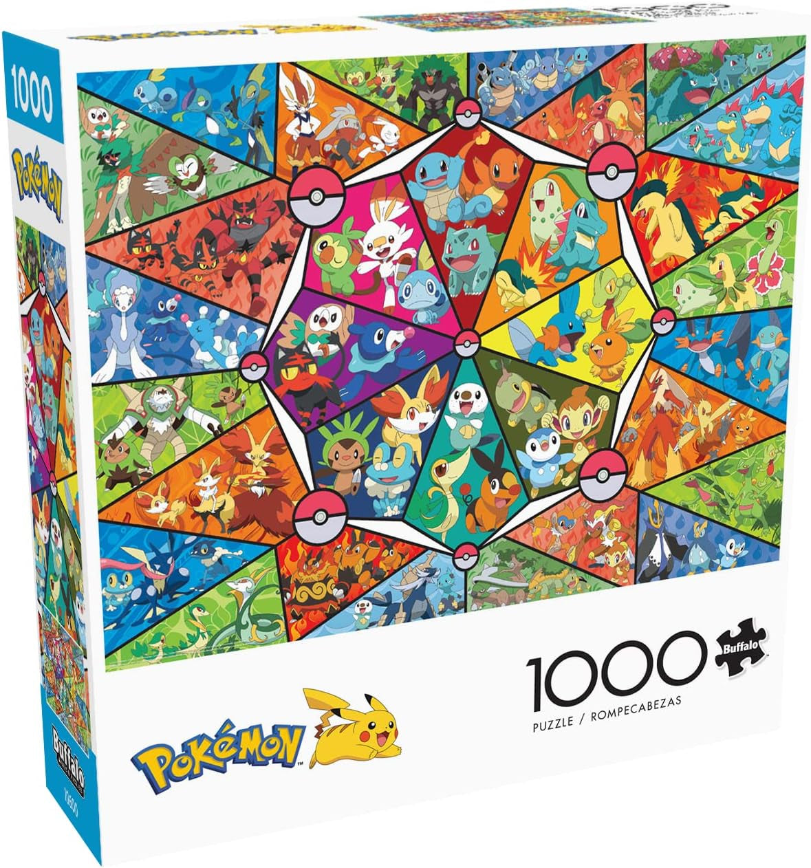 Buffalo Games - Pokemon - Starter in vetro colorato - puzzle 1000 pezzi Puzzle Naty Shop