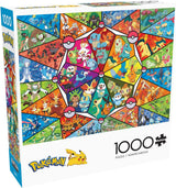 Buffalo Games - Pokemon - Starter in vetro colorato - puzzle 1000 pezzi Puzzle Naty Shop