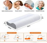 Ecosafeter Cuscino Memory Foam Supporto Collo Cuscino Collo ergonomico per Diverse Posizioni del Sonno con Fodera Sfoderabile Cuscini Ortopedici Cervicali Naty Shop