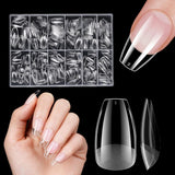 Unghie Artificiali Corte 500 Pezzi Punte Per Unghie In Gel Morbido Con Copertura Completa Per Unghie In Gel 12 Misure Punte Per Unghie Prelucidate Per Unghie In Gel Unghie Artificiali Corte Estensioni Per Unghie A Bara Con Scatola
