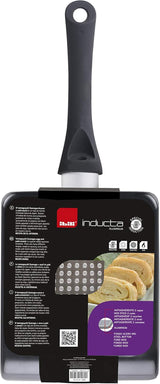 Padella Tamagoyaki Inducta, alluminio, nera, 15X18 Cm Pentole e Padelle Naty Shop