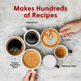 AeroPress Macchina per caffè ed espresso Originale, Caffettiera Portatile Livello Barista con Camera, Stantuffo e Filtri, Macchina per Caffè Rapido ed Espresso