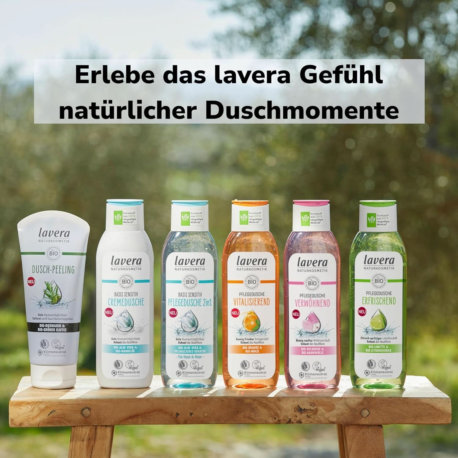 Lavera, Gel doccia rinfrescante con lime biologico, 250 ml Doccia e bagno Naty Shop