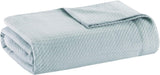Madison Park 100% cotone egiziano, coperta trapuntata traspirante, in maglia di alta qualità, stagione di lusso, leggera, per divano letto e divano letto matrimoniale/letto matrimoniale Rose Naty Shop Piumini e trapunte azzurro Full/Queen