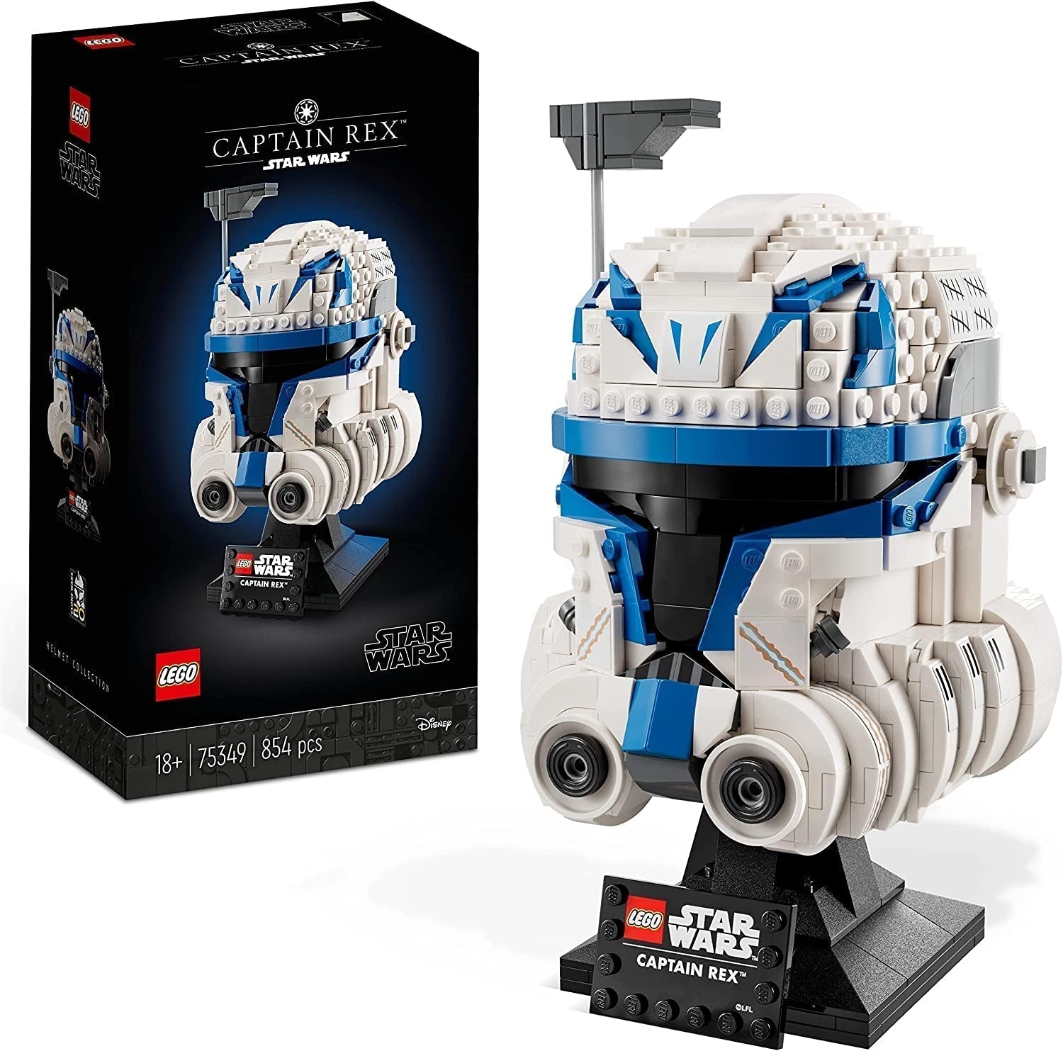 LEGO 75349 Star Wars Set casco Capitan Rex Clone Wars Modello da collezione Serie 2023 Pezzo souvenir e set di costruzioni idea regalo Acquista dal negozio LEGO Singur