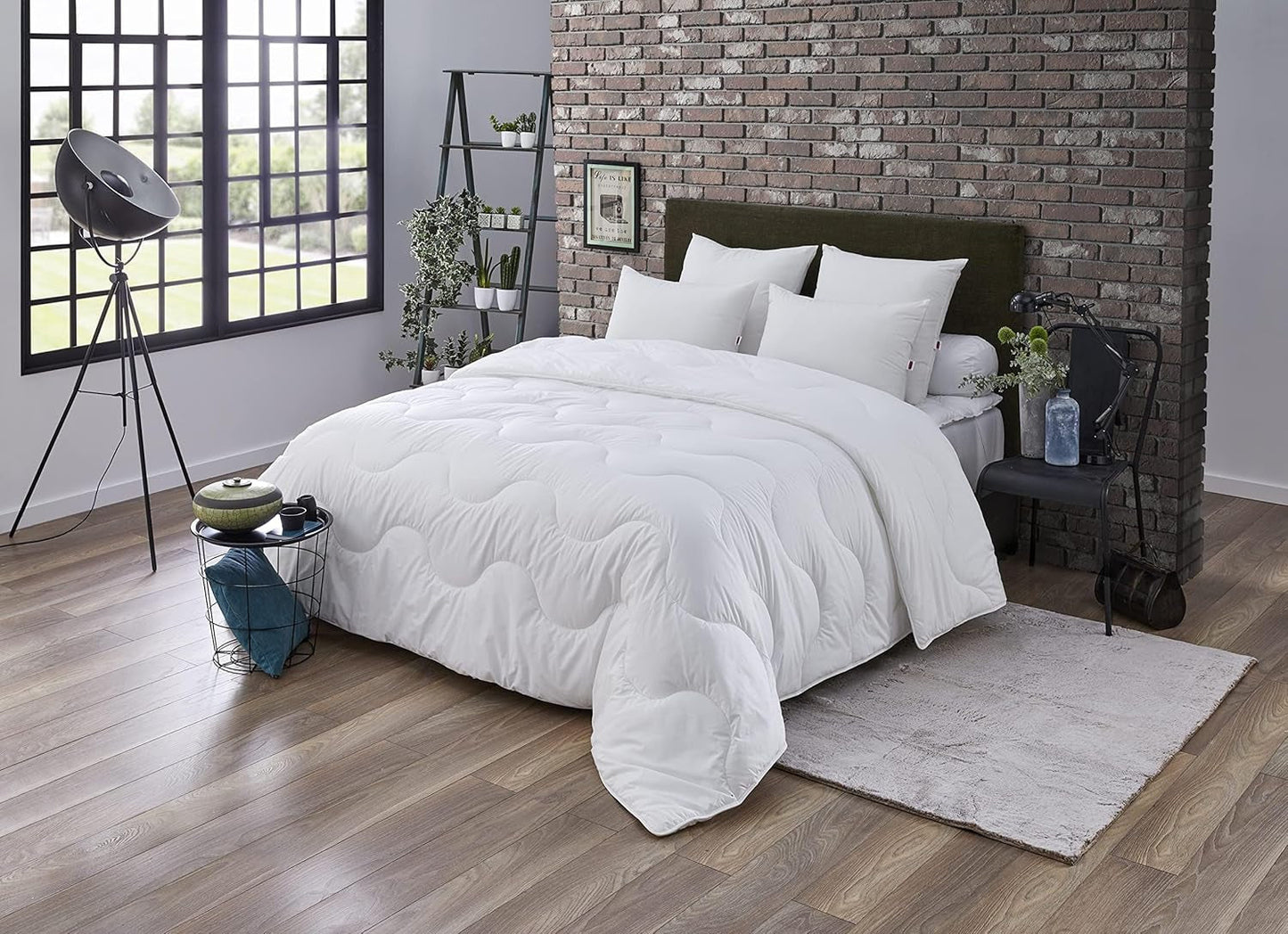 Piumino Maxiconfort Ultra, caldo, fibra sintetica, 260 X 240 cm, bianco Piumini e trapunte Naty Shop 140/200 Modern