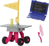 Barbie per il 65° compleanno e 10 accessori, set da astronauta per bambola bruna, rover con ruote, casco spaziale con visiera cambiabile e altro ancora, HRG45