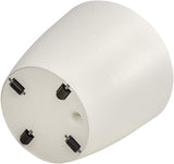 Vaso da fiori Dehner Mila con sistema di irrigazione automatica, Ø 30 cm, altezza 26 cm, plastica, bianco