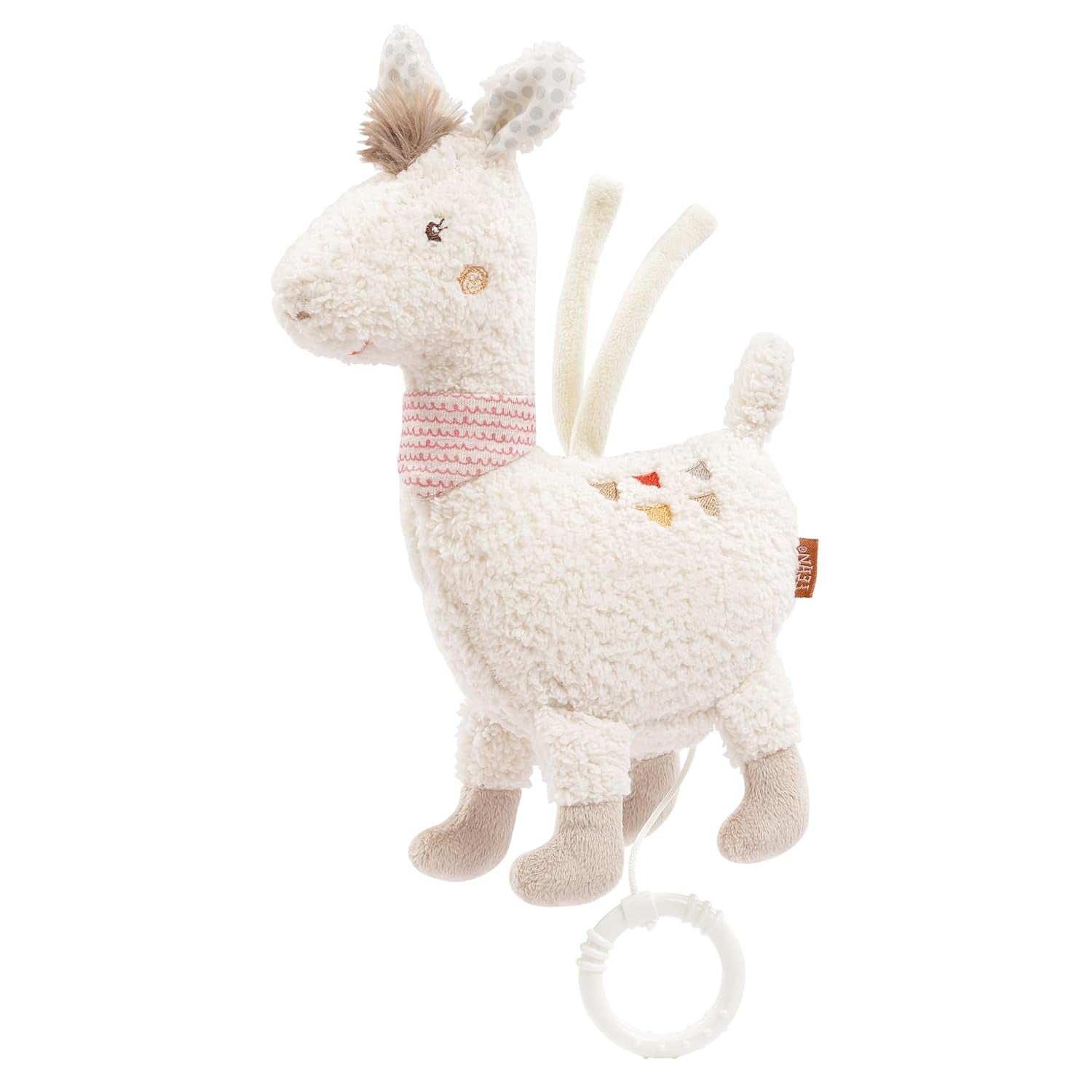 Carillon Fehn stella per addormentare il bambino - carillon con meccanismo musicale rimovibile per appenderlo - canzone per addormentare "Weißt du wieviel Sternlein stehen" - giocattolo per neonati e bambini da 0+ mesi Baby Toys Naty Shop Llama