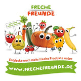FRECHE FREUNDE Chips di frutta alla fragola bio, chips di frutta liofilizzata, frutta secca a fette al naturale senza zuccheri aggiunti, vegano, senza lattosio, senza glutine, confezione da 12 (12 x 12g)