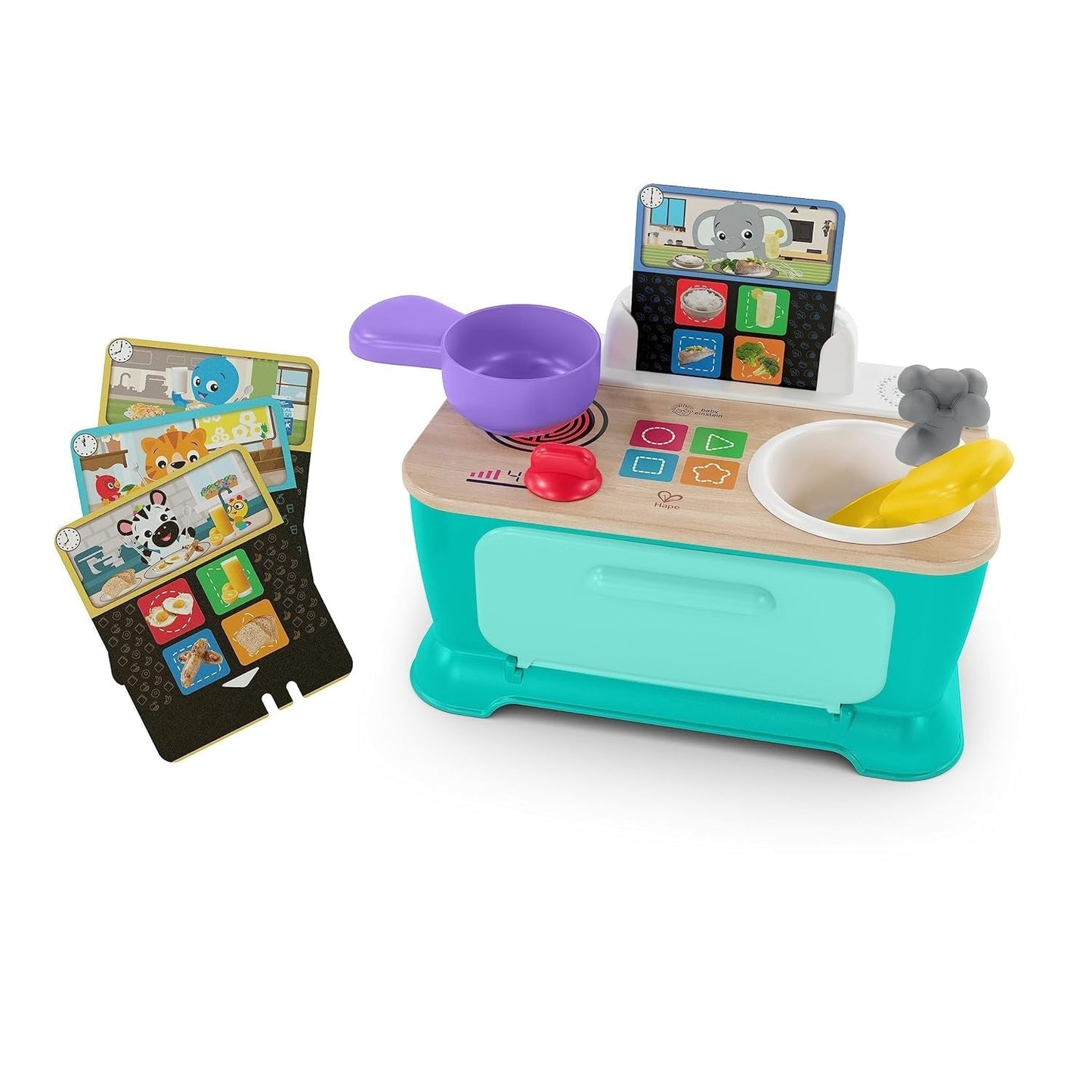 Baby Einstein + Hape Magic Touch Registrati Giocattolo Fai Finta di Check Out, con suoni e musica reali, da 9 mesi in su Baby Toys Naty Shop Kitchen