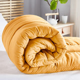 Pikolin Home - Trapunta reversibile 300 G - imbottitura nordica bicolore - per letto 100/105 - comoda, calda, traspirante, verde, 180 X 220 cm Trapunte e trapunte Naty Shop