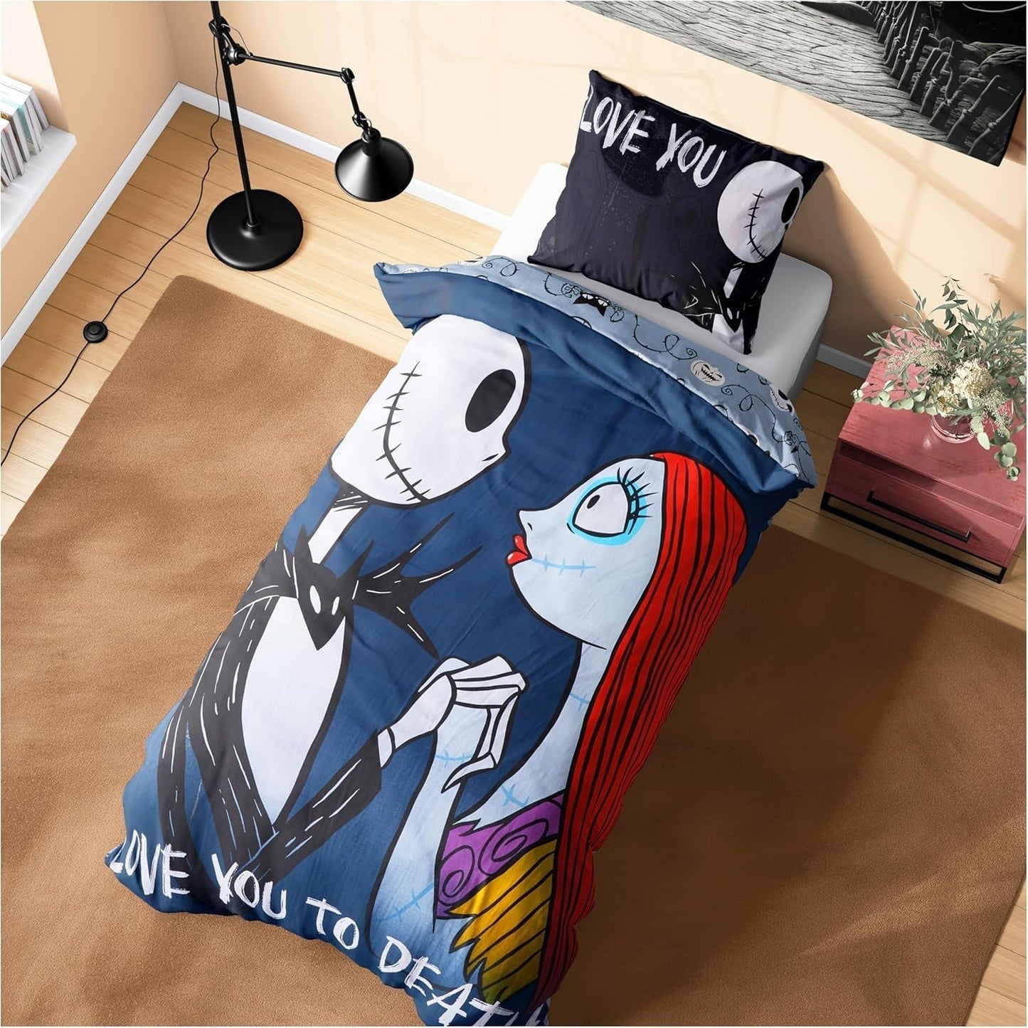 Biancheria da letto per bambini e ragazzi Biancheria da letto - bambini Naty Shop Black Jack Sally - Singolo