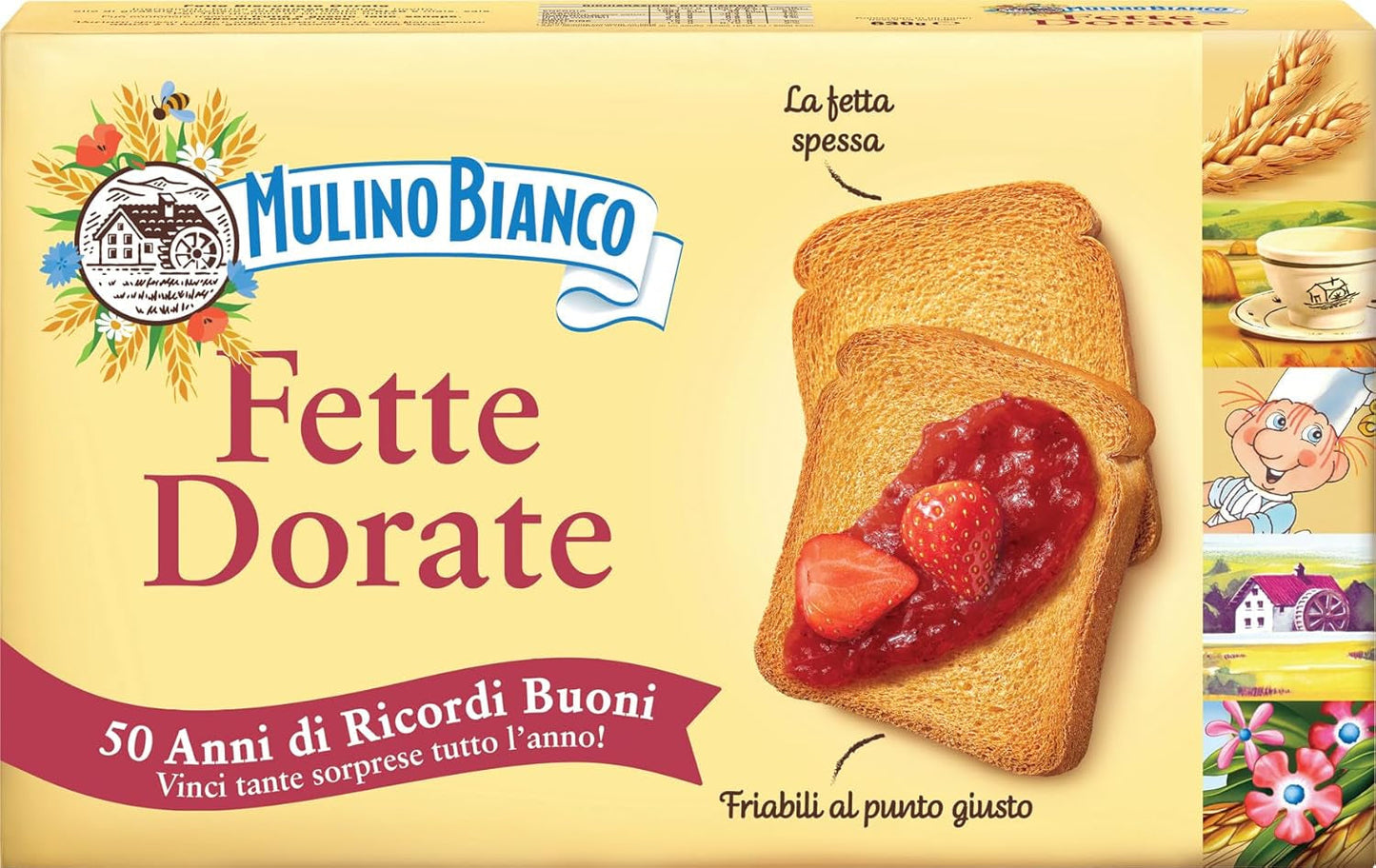 , Biscottate Grasse Dorate - 630 gr