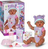 BABY Born Eva 43Cm, bambola con 10 funzioni e accessori, per bambini dai 3 anni, funziona senza batteria, bambola grande 43Cm, 836408 Zapf Creation Dolls Naty Shop Titolo predefinito
