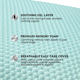 Sealy SE '19 Essentials SM Aqua Bubble Gel Sheet, 1 cuscino MC (US), bianco, 61 x 40 x 14 cm Naty Shop Cuscini standard