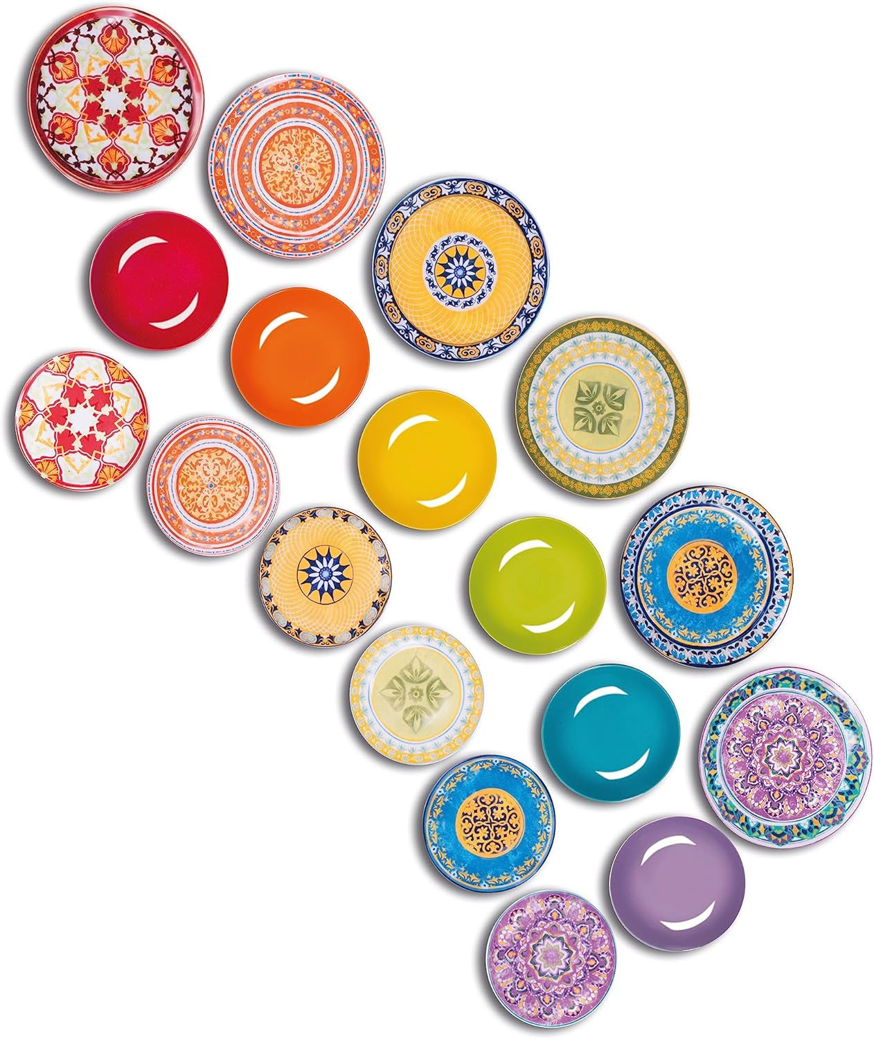 Servizio tavola Excelsa ETNO Chic, porcellana, multicolore, 21 pezzi