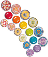 Servizio tavola Excelsa ETNO Chic, porcellana, multicolore, 21 pezzi
