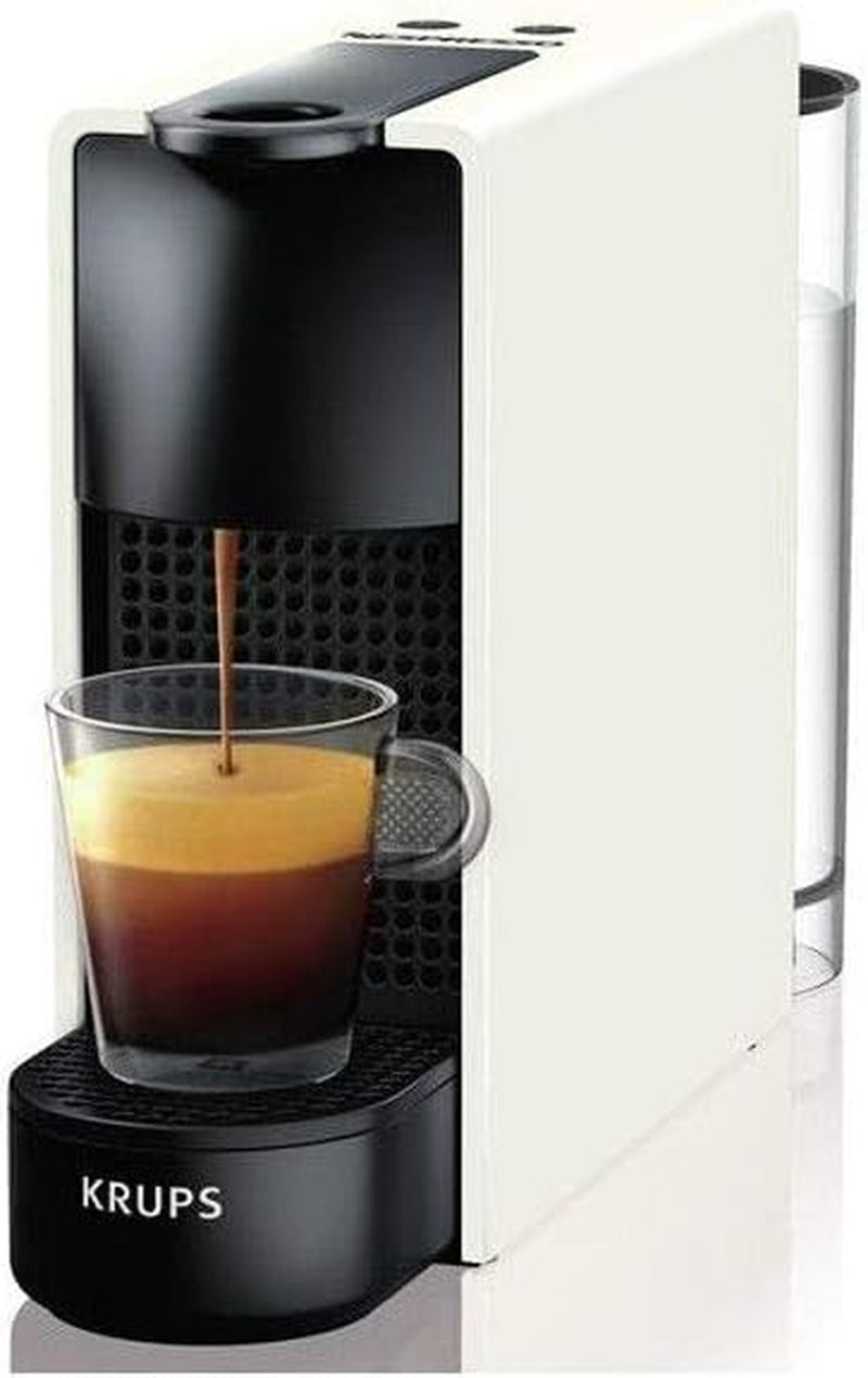 Krups Nespresso Essenza Mini Macchina per caffè espresso bianco puro Capsule per caffè Espresso Style Compact Espresso Barista YY2912FD