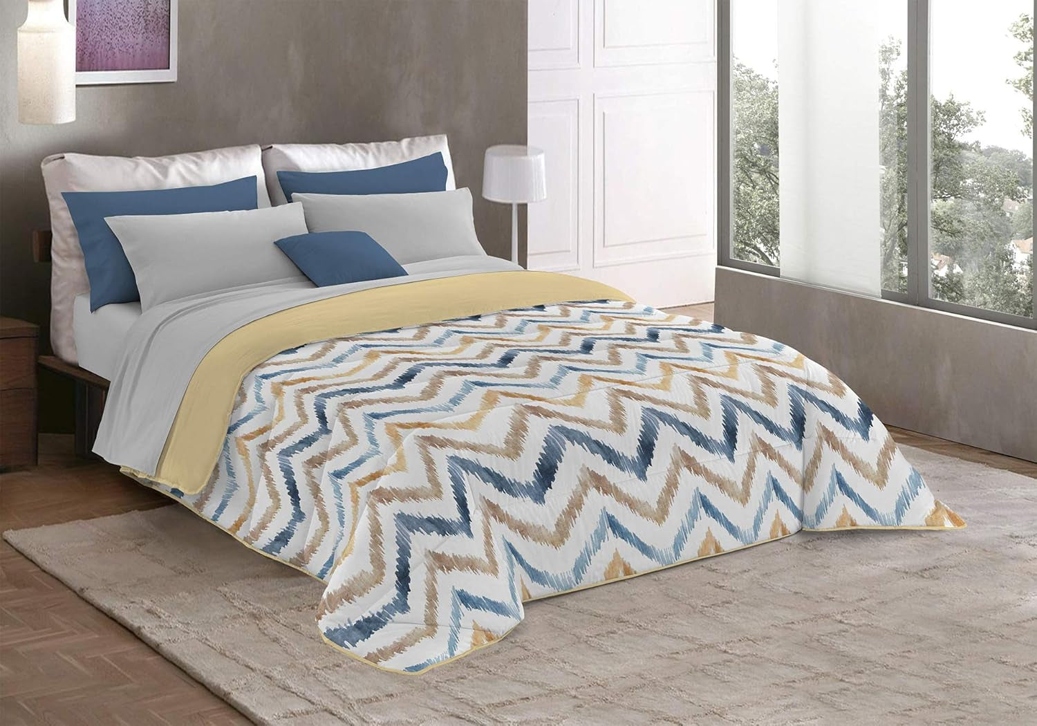 Fantasy T-Fa-Hypnotic-1P Trapunta invernale, Microfibra, Hypnotic, 170X260Cm Trapunte e Trapunte Naty Shop Hippy 220X260 Cm