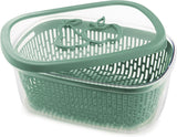 Sega per conservare sapore frutta, plastica, verde, 4 LT - rettangolare Scatole conservazione alimenti Naty Shop Green 4 Lt - Rettangolare
