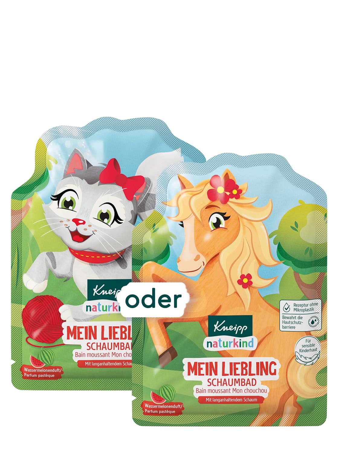 Additivo da bagno Kneipp Naturkind con olio di jojoba nutriente ed estratto naturale di mirtillo, aroma fruttato di mirtillo, acqua blu, 40 ml Doccia e bagno Naty Shop Anguria