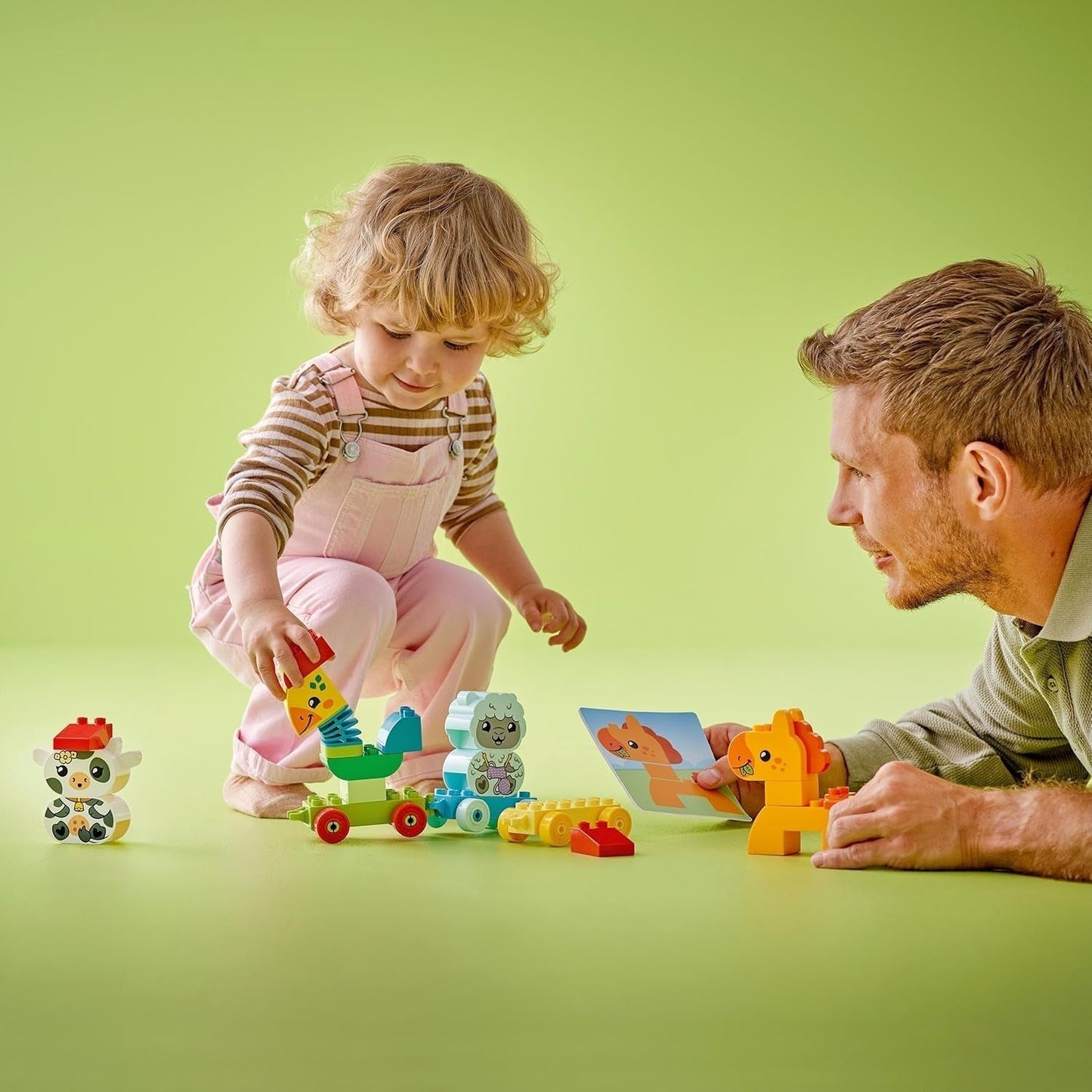 LEGO DUPLO Trenino degli animali, Trenino giocattolo con ruote, Costruzioni creative e ricostruzioni di figure di animali, Giocattolo educativo per i più piccoli, Regalo di compleanno per gli amanti degli animali Ragazze e ragazzi di 1 anno e mezzo 10412 Set da costruzione Besuche den LEGO-Store