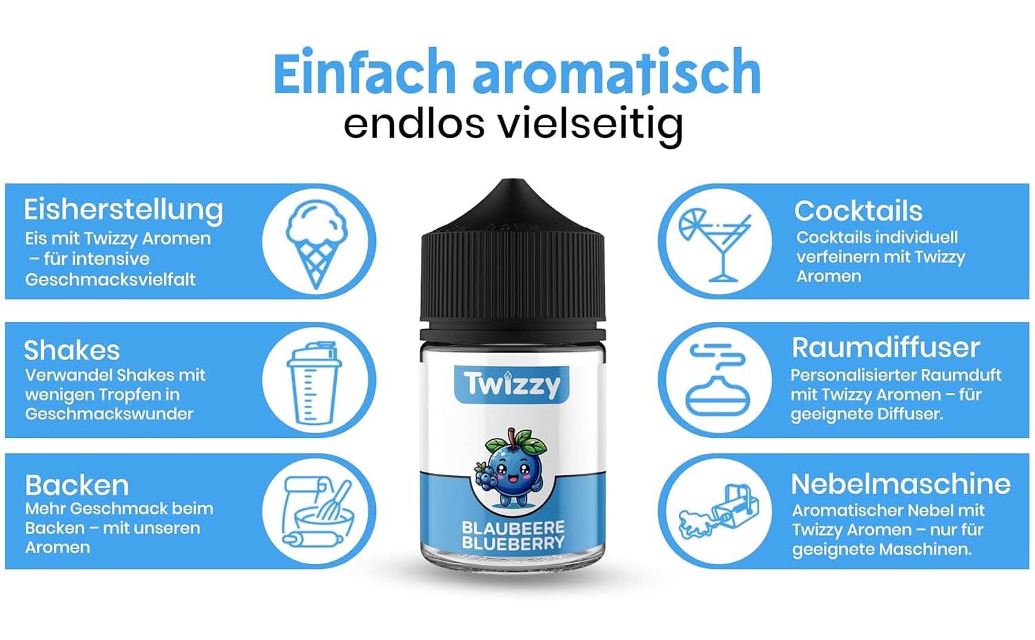 Twizzy Cranberry, Aroma Alimentare -60 ml - Aroma intenso - Ideale per dolci Aromi Naty Shop
