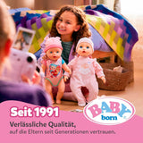 Baby Born Rosie bambola morbida 30 cm con 6 suoni e biberon, rosa