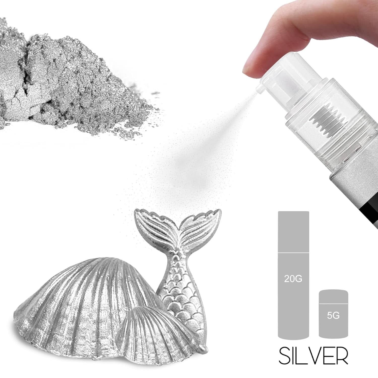 Spray commestibile glitterato, 20 grammi Naty Shop