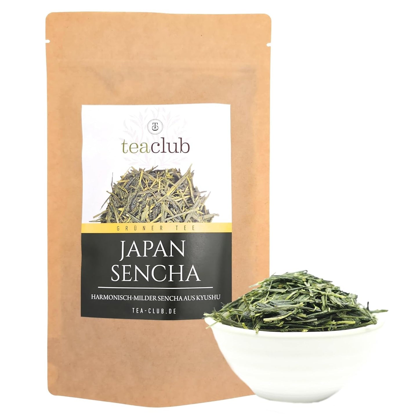 Tè verde giapponese Sencha sfuso 100g, tè verde giapponese del Kyushu, varietà di arbusti Oku Midori, tè verde Teaclub
