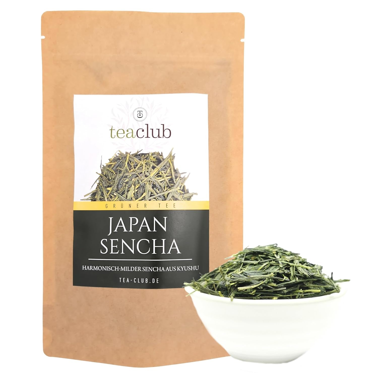 Tè verde giapponese Sencha sfuso 100g, tè verde giapponese del Kyushu, varietà di arbusti Oku Midori, tè verde Teaclub