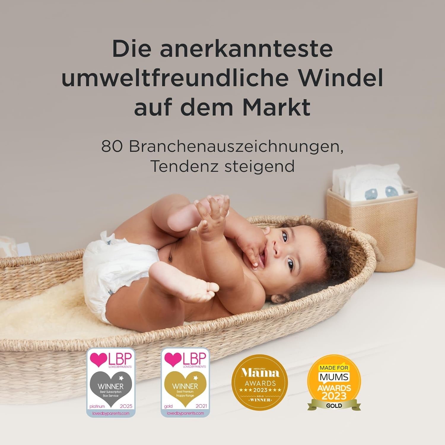 Pannolini Kit & Kin Premium, taglia 4 (9-14 kg), 128 pezzi, a base vegetale e ipoallergenici, protezione affidabile dalle perdite, vegani e cruelty free