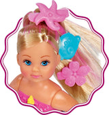 Simba 105733318 - Evi Love Swimming Sirena, Evi come una sirena, Sa nuotare bene, Con figura di pesce, Bambola da vestire, 12 cm, Per bambini dai 3 anni in su Dolls Naty Shop