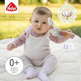 Fehn giocattolo con bastoncino da afferrare per bambini fehnNatur giocattolo per conigli - giocattolo per attività motoria con sonaglio per afferrare, abbracciare - giocattolo da afferrare con cotone biologico - giocattolo per neonati e bambini da 0+ mesi Baby Toys Naty Shop