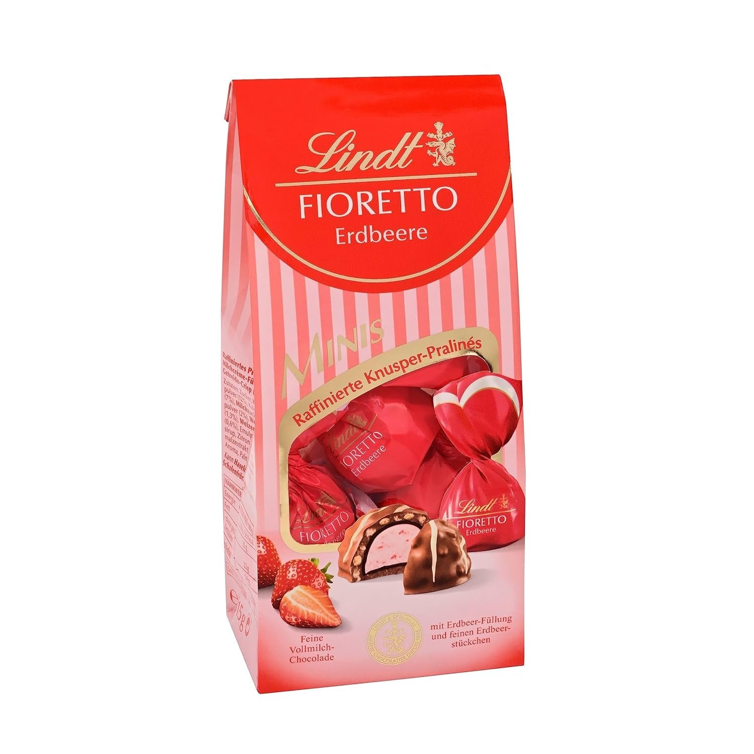 Cioccolata Lindt | FIORETTO Set regalo Zabaione | 138 g | 6 praline di cioccolato al latte con ripieno di tartufo Zabaione e copertura croccante, contenenti alcool | Regalo di cioccolato